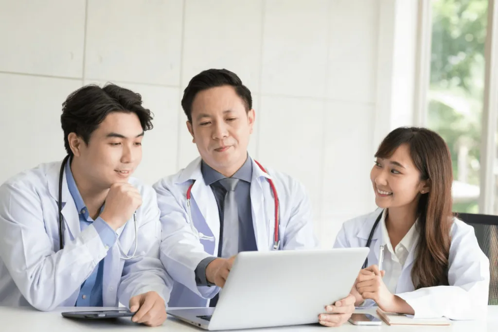 group of 3 physicians 