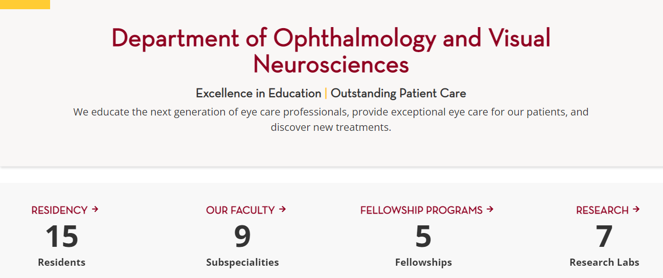 UMN Department of Ophthalmology & Visual Neurosciences